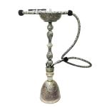 Tall Silver Turkish Antique Oxide