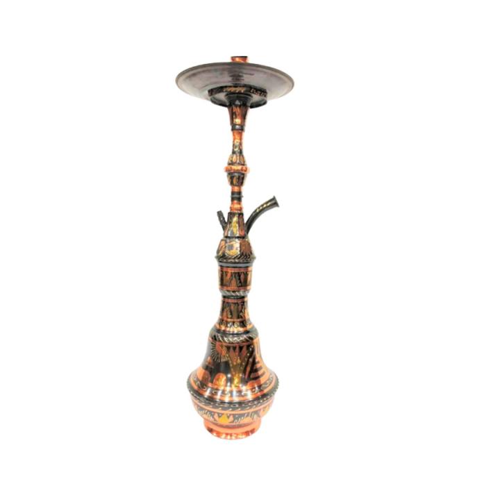 Midi Megahid Pharonic Copper Oxide & Brass Vase
