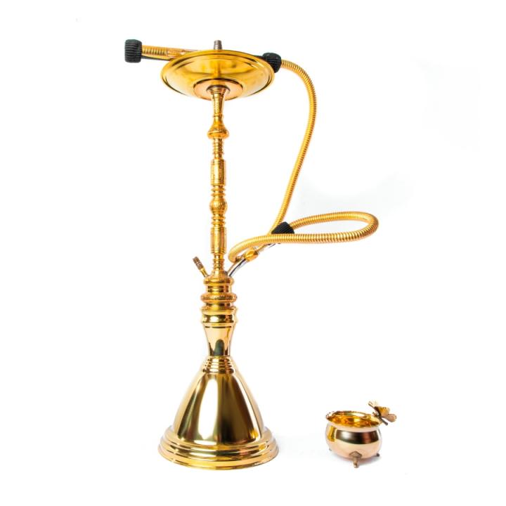 Three Levels Cleo Split Tower Brass Vase