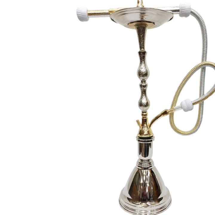 Two Levels Hammered Gold & Silver