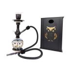 Black Midi Owl set with Wooden Gift Box - GLS009