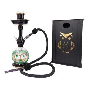 Green Midi Owl set with Wooden Gift Box - GLS012