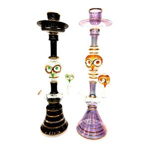 Mummy & Baby Black & Purple Owls - GLS016