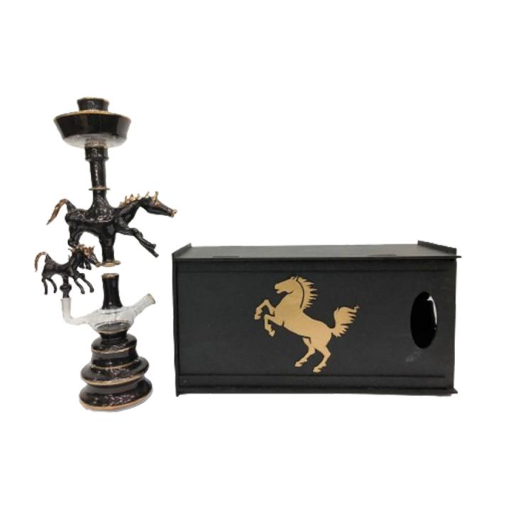 Mummy & Baby Horse in Wooden Gift Box - GLS072
