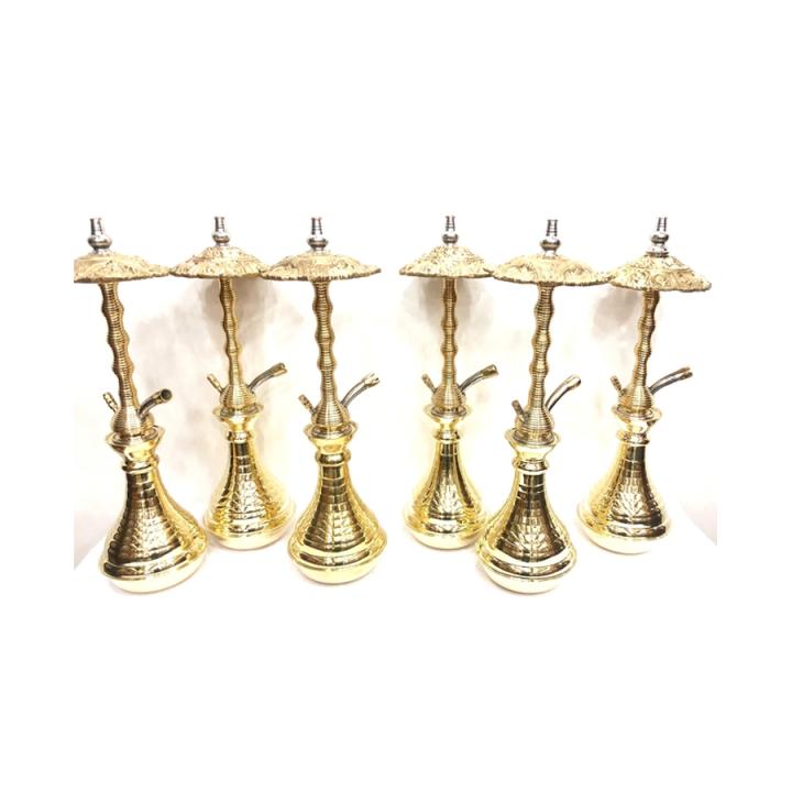 Fluted 1.5 Level & Umberella Solid Brass Tray & Brass Fluted Vase - SBR165