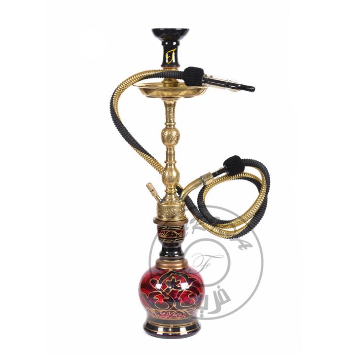 Midi Two Kora Gold / Hand Painted Vase - SBR043