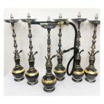 Two Levels Gold Oxide & 24 Crt Gold Jumbo Vase - SBR107