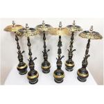 Two Levels Gold Oxide & Umberella Tray in 24crt Gold Jumbo Vase - SBR105