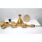 Arkit Two Levels Sections - Brass Vase - AjourTray